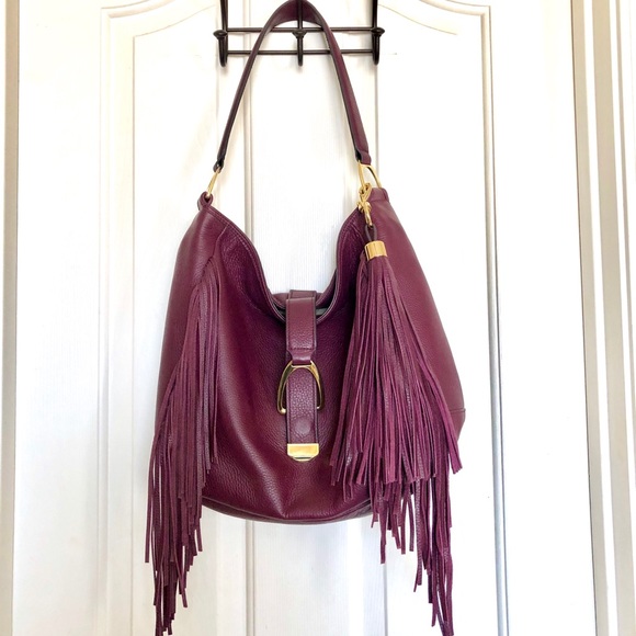 G.I.L.I. Handbags - G.I.L.I. Bags | GILI Leather Boho Fringe Hobo Bag